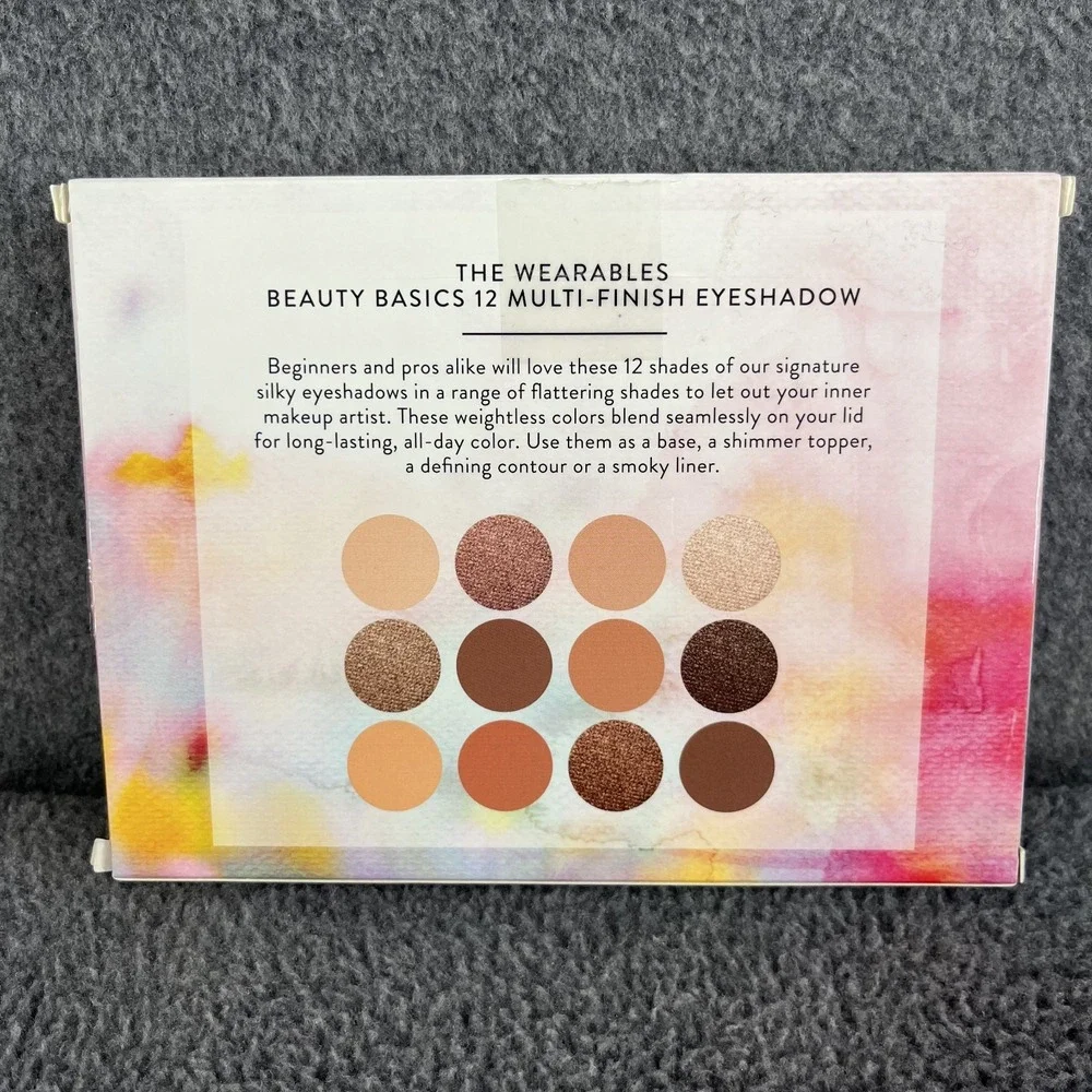 Laura Geller The Wearables Beauty‎ Basics 12 Multi-Finish Eyeshadows Palette NEW